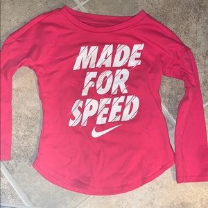 2t nike toddler girls long sleeve shirt